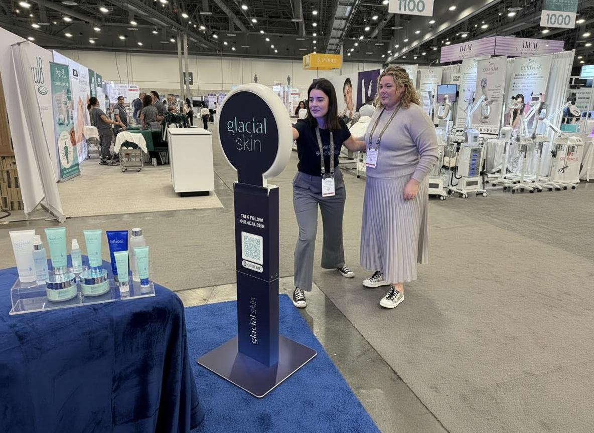 Trade show photo booth setup in Perry