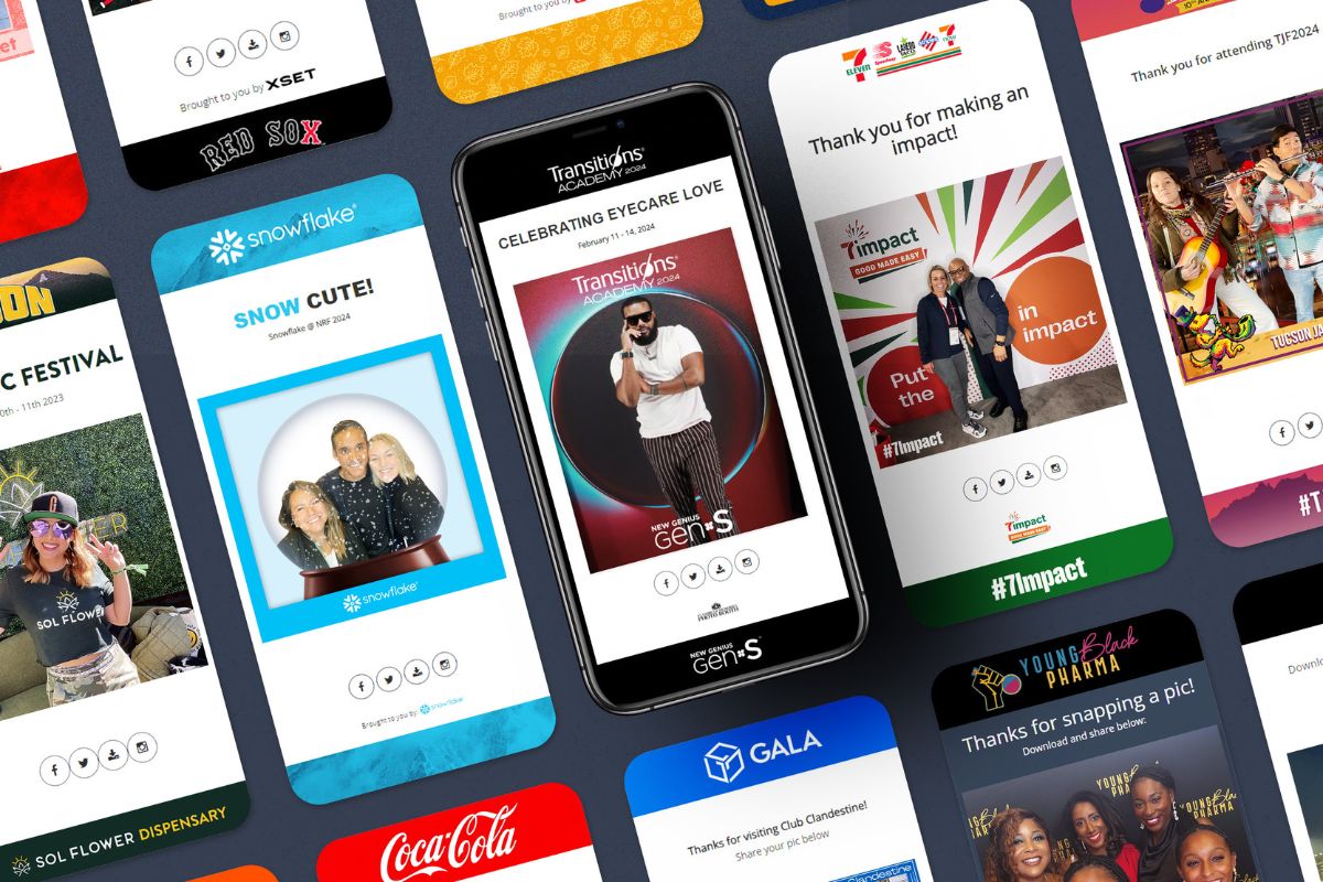 Digital branding suite with phone and microsite display