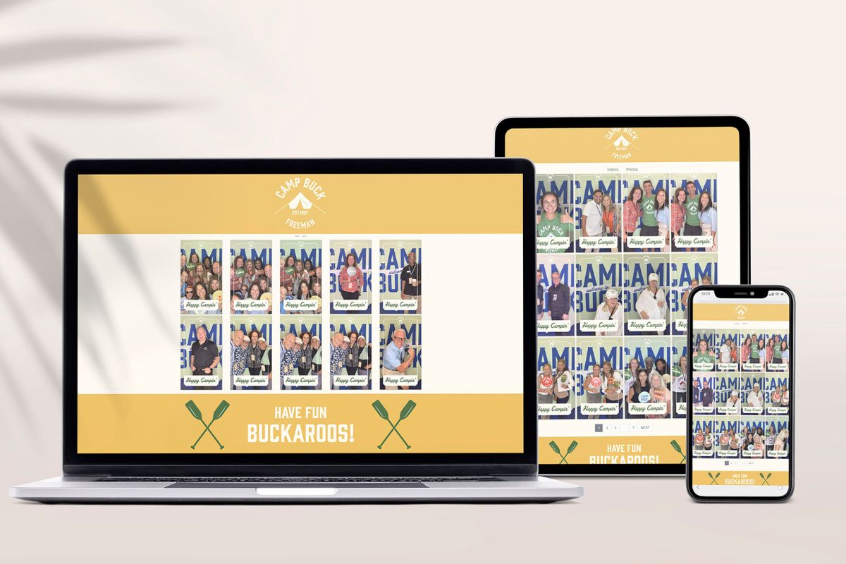 Complete digital branding suite for trade show photo booth